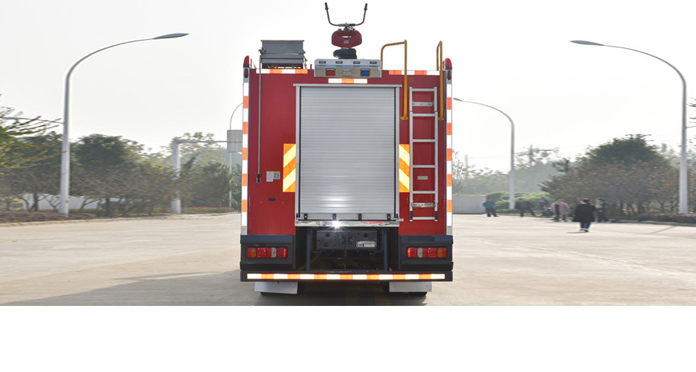 豪沃后双桥干粉泡沫联用消防车