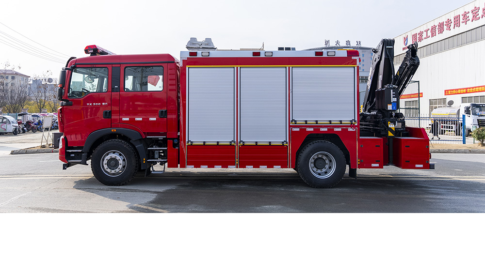 豪沃单桥抢险救援消防车
