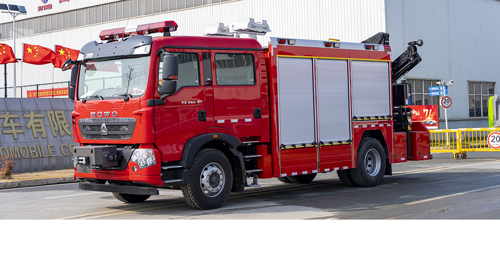 豪沃单桥抢险救援消防车
