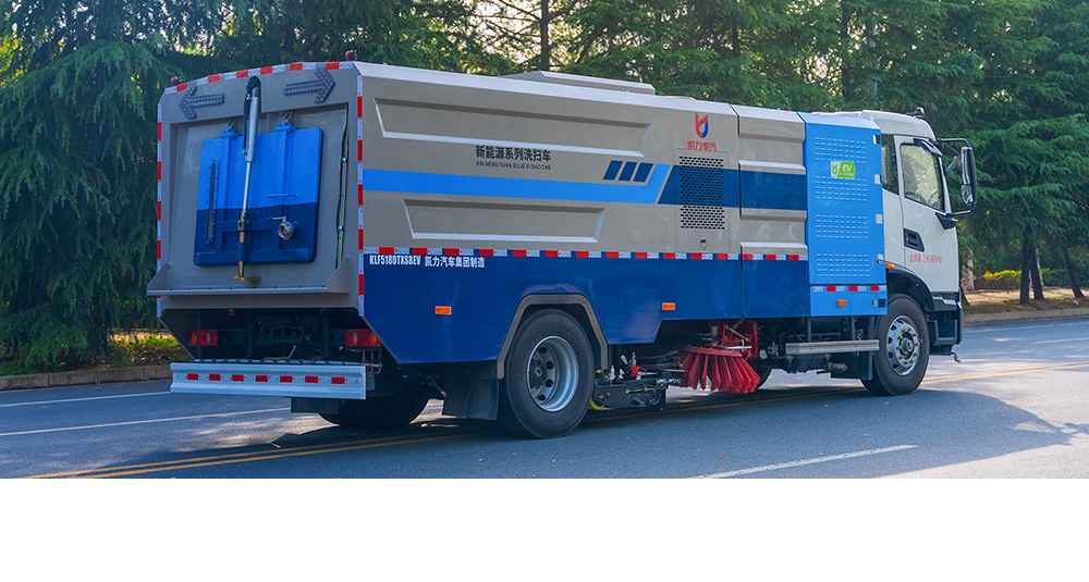 东风天锦纯电洗扫车