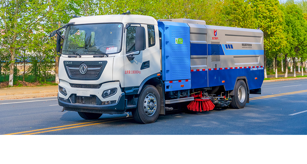 东风天锦纯电洗扫车