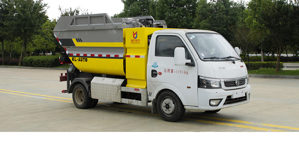 东风途逸纯电自装卸式垃圾车