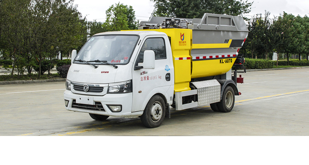 东风途逸纯电自装卸式垃圾车