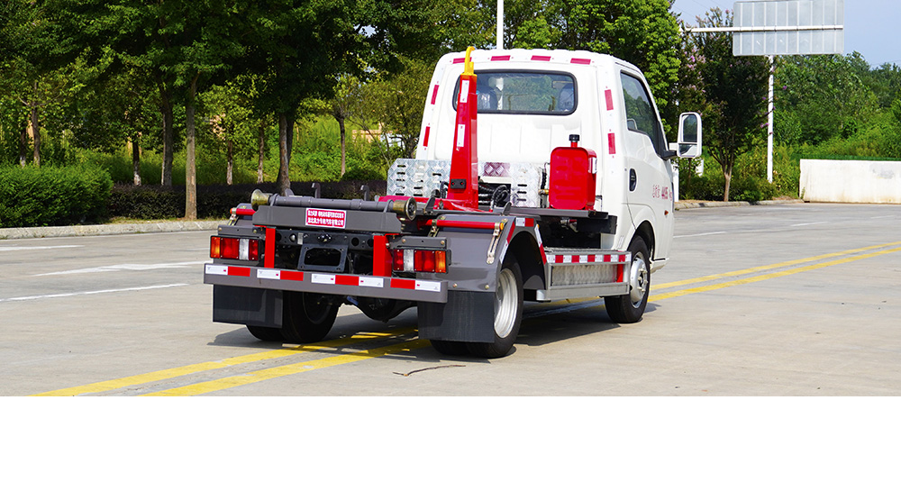 东风华神纯电车厢可卸式垃圾车