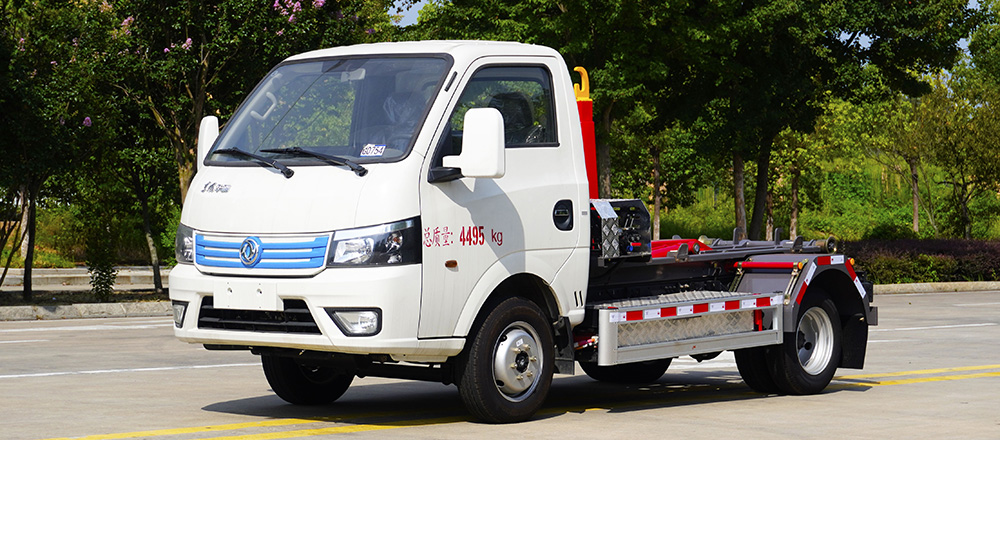 东风华神纯电车厢可卸式垃圾车