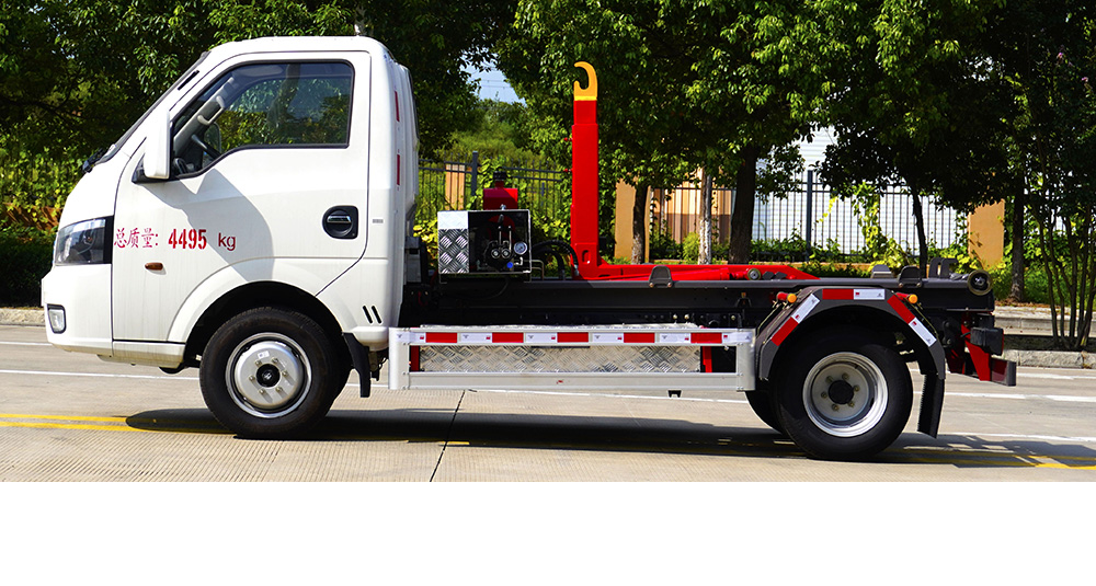 东风华神纯电车厢可卸式垃圾车