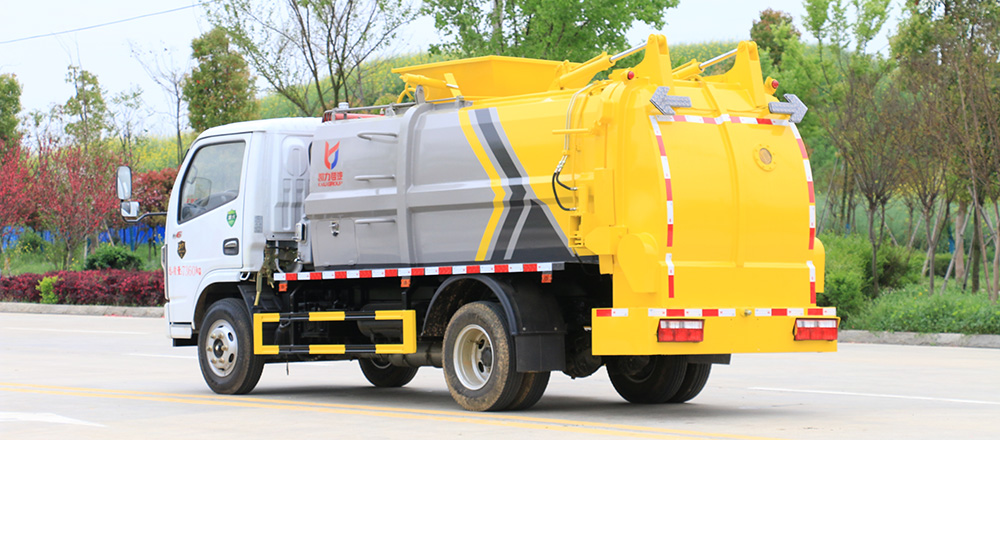 东风D6方罐餐厨式垃圾车