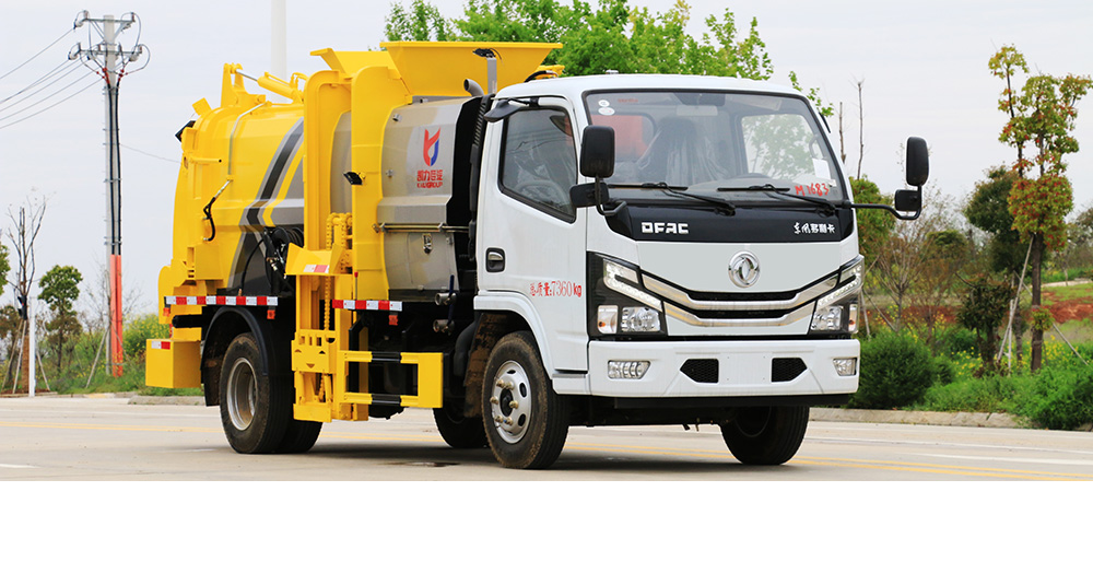 东风D6方罐餐厨式垃圾车