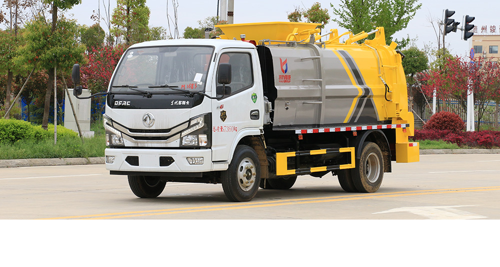 东风D6方罐餐厨式垃圾车