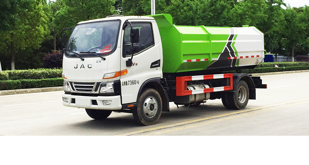 江淮V3自装卸式垃圾车 侧装