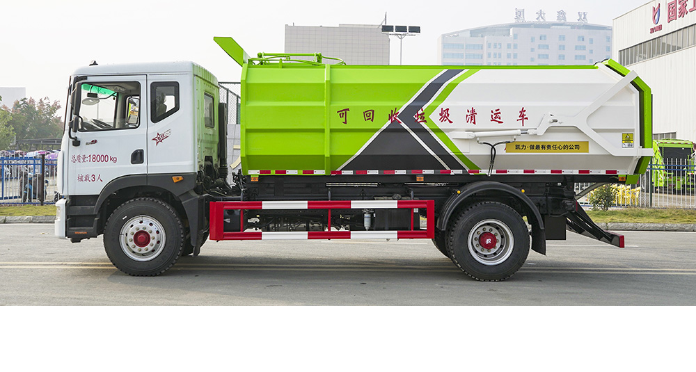 东风D9自装卸式垃圾车 侧装