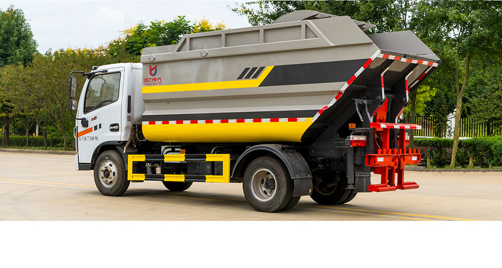 小多利卡自装卸式垃圾车 后装