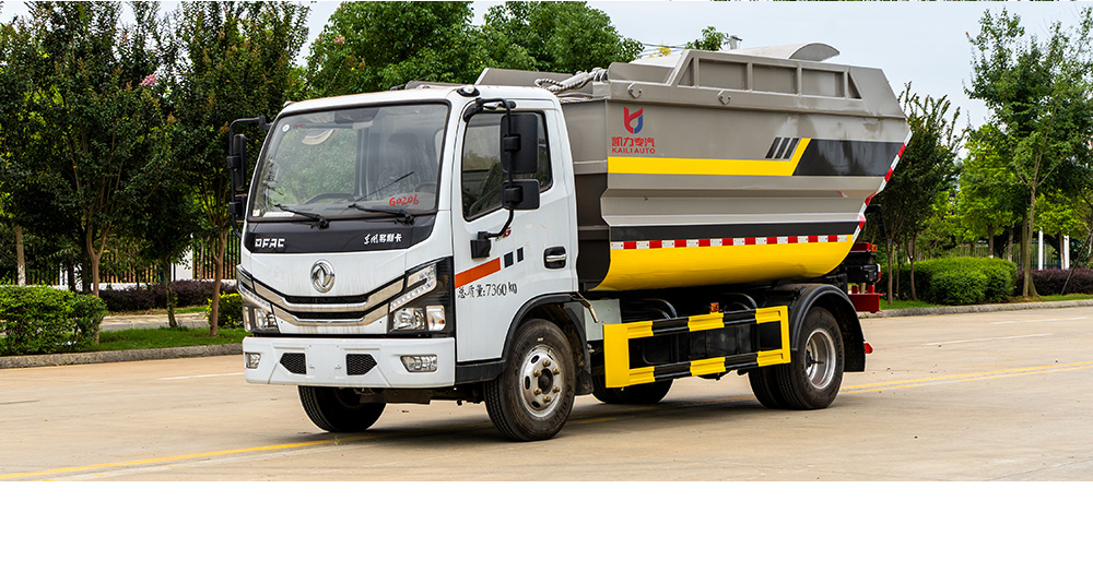 小多利卡自装卸式垃圾车 后装