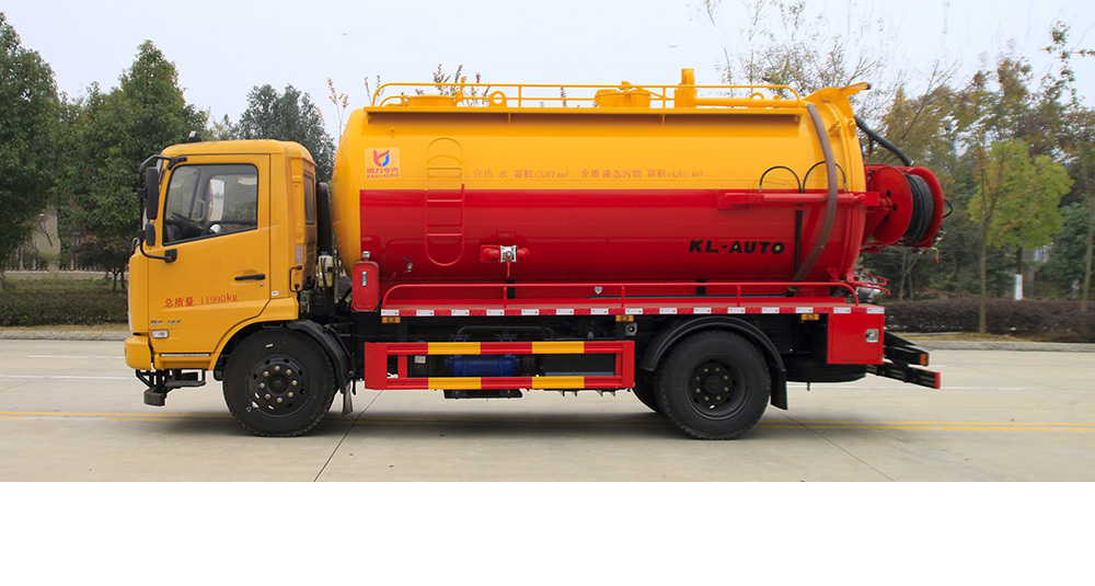 东风天锦清洗吸污车