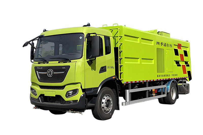 东风天锦纯电动干湿两用清扫车